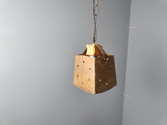 Brutalist Copper Pendant Light, 1970s-IRH-2035931