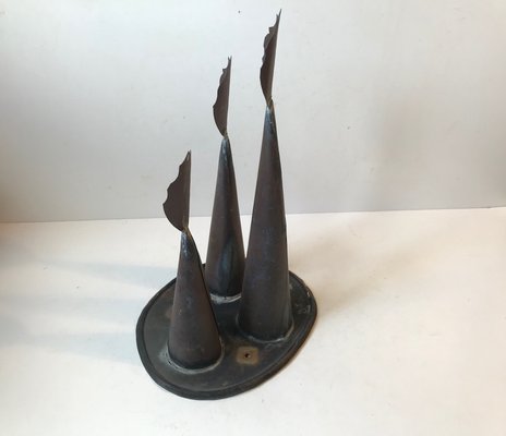 Brutalist Danish Abstract Copper Sculpture, 1970s-LCR-591893