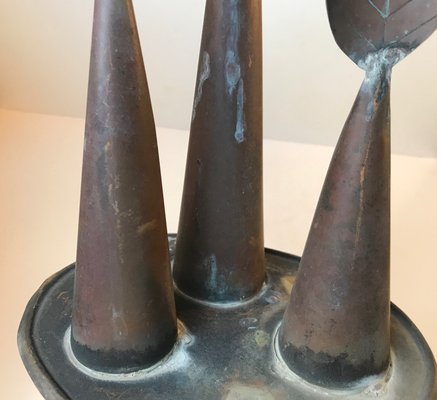 Brutalist Danish Abstract Copper Sculpture, 1970s-LCR-591893