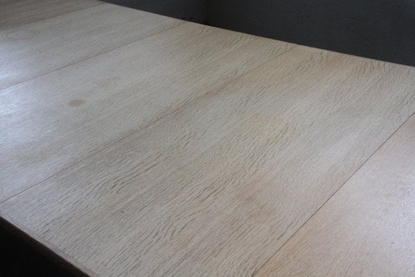 Brutalist Danish Extending Dining Table in Oak, 1960s-QNP-2016536