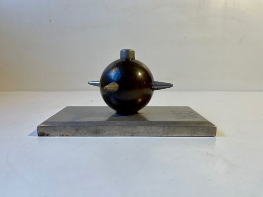 Brutalist Desk Sculpture Morning Star in Bronze, 1930s-LCR-1094009