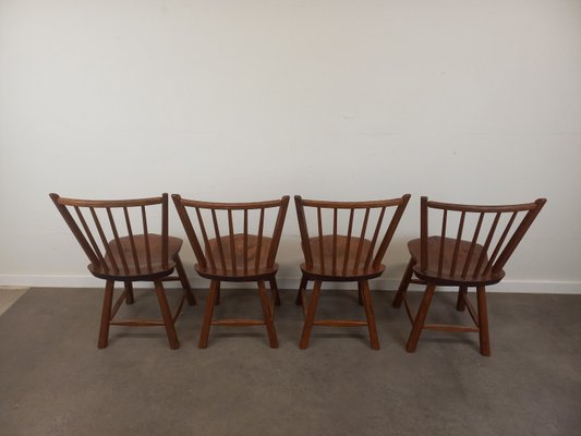 Brutalist Dining Chairs, 1950s, Set of 4-TUK-2018461