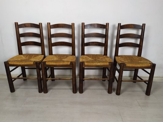 Brutalist Dining Chairs, 1950s, Set of 4-EAD-1742695