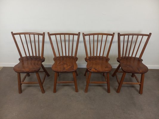 Brutalist Dining Chairs, 1950s, Set of 4-TUK-2018461