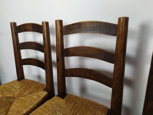 Brutalist Dining Chairs, 1950s, Set of 4-EAD-1742695