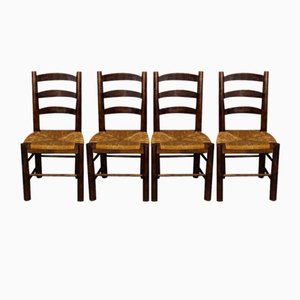 Brutalist Dining Chairs, 1950s, Set of 4-EAD-1742695