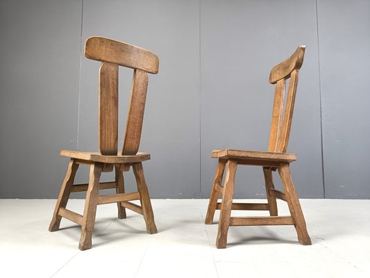 Brutalist Dining Chairs by Depuydt, 1960s, Set of 8-IRH-2032278