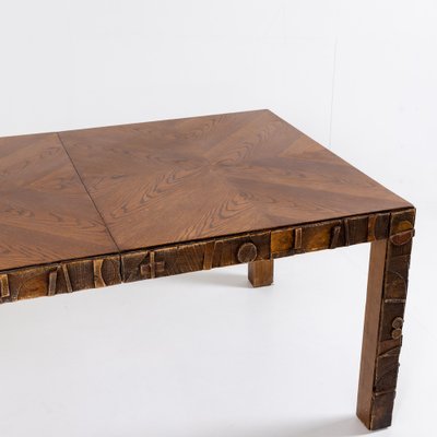 Brutalist Dining Table from The Lane Co., Altavista, USA, 1960s-VEI-1189719