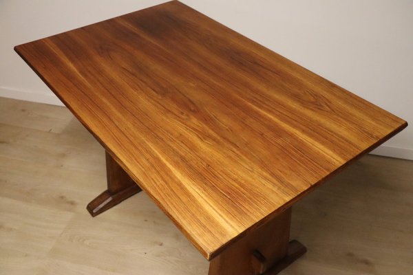 Brutalist Dining Table in Wood, 1950s-IZV-1765980