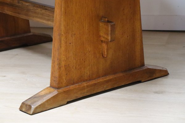 Brutalist Dining Table in Wood, 1950s-IZV-1765980