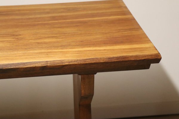 Brutalist Dining Table in Wood, 1950s-IZV-1765980