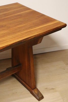 Brutalist Dining Table in Wood, 1950s-IZV-1765980