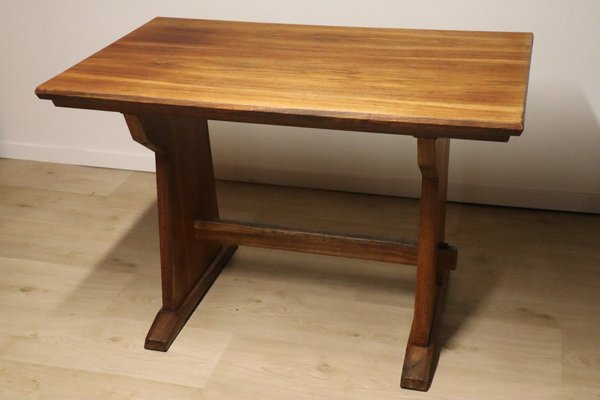 Brutalist Dining Table in Wood, 1950s-IZV-1765980