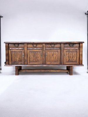 Brutalist Elm Sideboard, 1980s-AXR-2023650