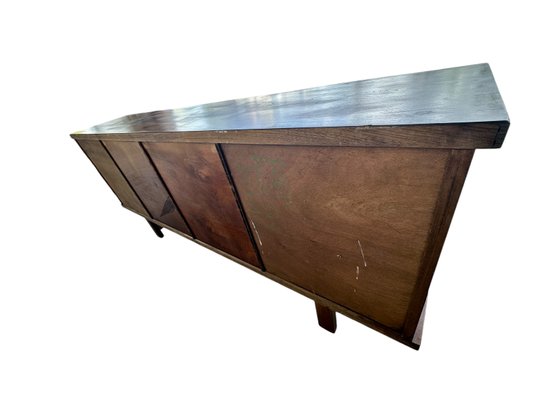 Brutalist Elm Sideboard, 1980s-AXR-2023650