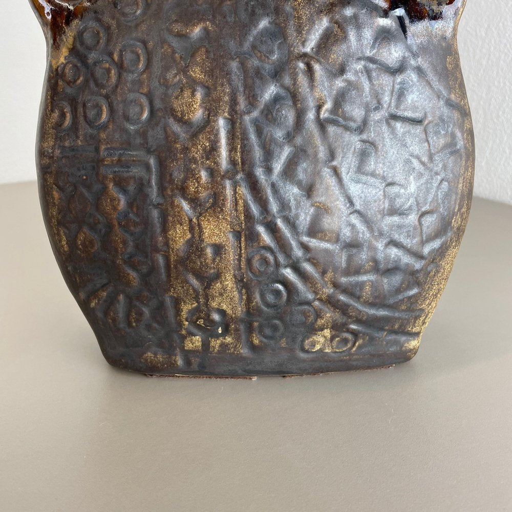 Brutalist Fat Lava Ceramic Vase by Heinz Siery for Carstens Tönnieshof, Germany, 1970s