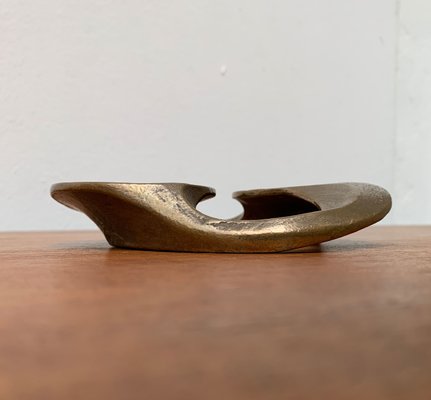 Brutalist German Bronze Candleholder from Harjes, 1960s-UAH-1425394