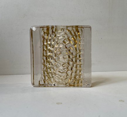 Brutalist Glass Block Sculpture from Kosta Boda, 1970s-LCR-1000470