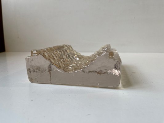 Brutalist Glass Block Sculpture from Kosta Boda, 1970s-LCR-1000470