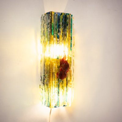 Brutalist Glass Wall Sconce by Chartres Raak, 1960s-NQU-1316840