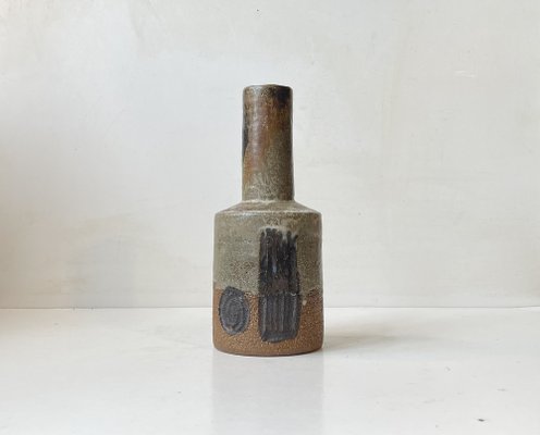 Brutalist Glazed Stoneware Vase by Jette Helleroe for Axella Design, 1970s-LCR-1742536