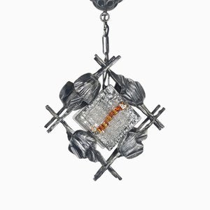 Brutalist Hanging Lamp attributed to Tom Ahlström & Hans Ehrlich, 1960s-VCR-1765035