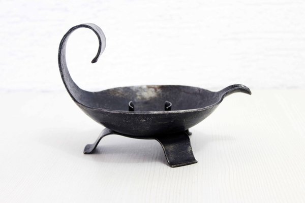 Brutalist Iron Candleholder, 1950s-BQF-1797399