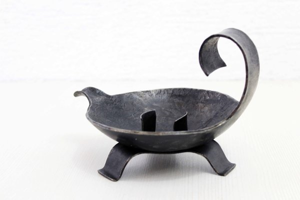 Brutalist Iron Candleholder, 1950s-BQF-1797399