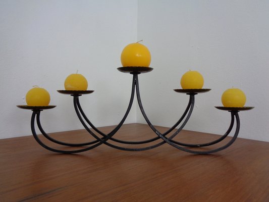 Brutalist Iron Candleholder, 1960s-RDW-1288818