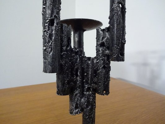 Brutalist Iron Candleholder, 1960s-RDW-560300