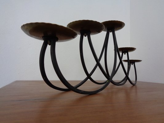 Brutalist Iron Candleholder, 1960s-RDW-1288818