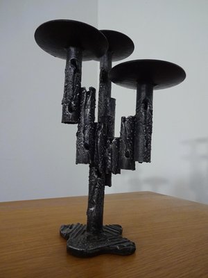 Brutalist Iron Candleholder, 1960s-RDW-560300