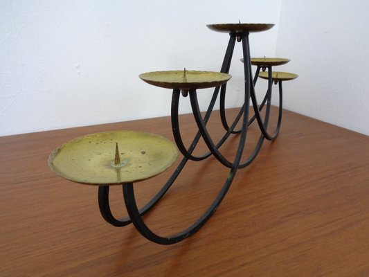 Brutalist Iron Candleholder, 1960s-RDW-1288818