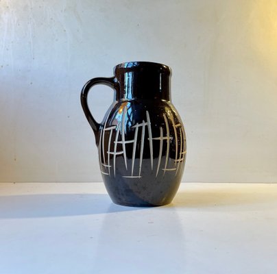 Brutalist Jug in Glazed Stoneware from Keramo Kostelec, 1950s-LCR-1241072