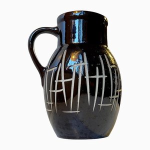 Brutalist Jug in Glazed Stoneware from Keramo Kostelec, 1950s-LCR-1241072