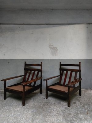 Brutalist Lounge Chairs, 1960s, Set of 2-AIF-1780295