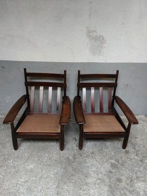 Brutalist Lounge Chairs, 1960s, Set of 2-AIF-1780295