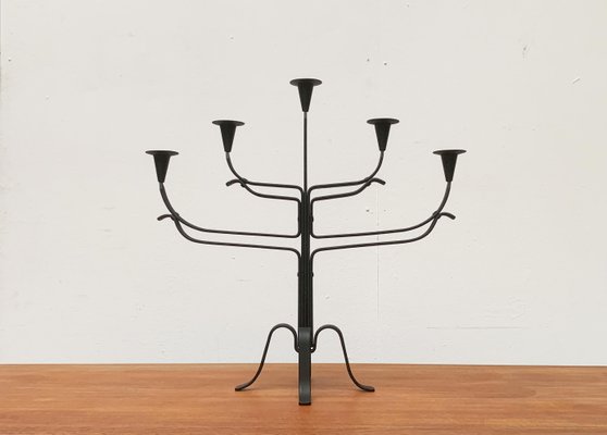 Brutalist Metal Candle Holder-UAH-1057026