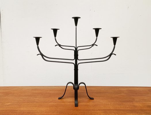 Brutalist Metal Candle Holder-UAH-1057026