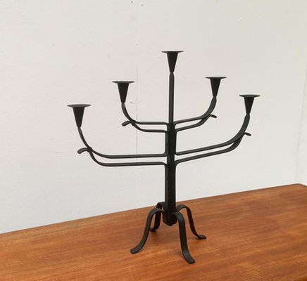 Brutalist Metal Candle Holder-UAH-1057026