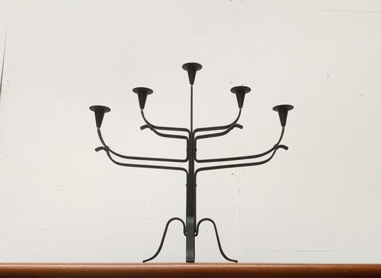 Brutalist Metal Candle Holder-UAH-1057026