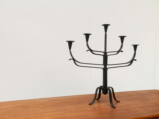 Brutalist Metal Candle Holder-UAH-1057026