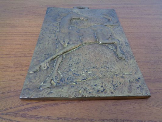 Brutalist Metal Horse Wall Panel, 1960s-RDW-902211