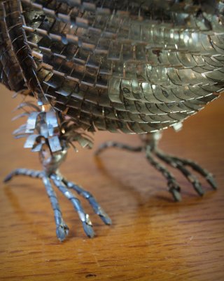 Brutalist Metal Owl, 1970s-ZJN-1772599