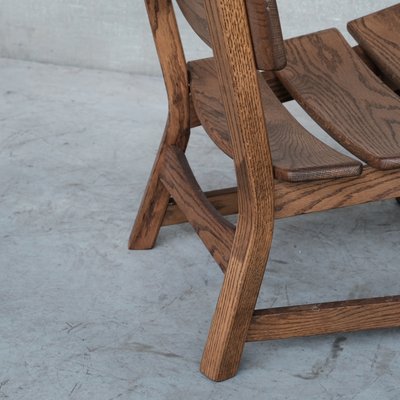 Brutalist Mid-Century Low Wooden Lounge Chairs-JRP-1112637