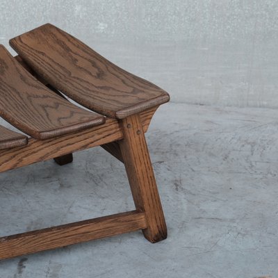 Brutalist Mid-Century Low Wooden Lounge Chairs-JRP-1112637