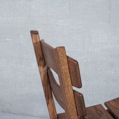 Brutalist Mid-Century Low Wooden Lounge Chairs-JRP-1112637