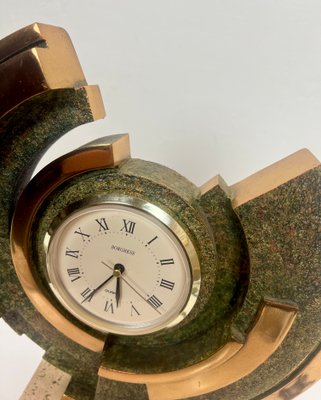 Brutalist Modern Art Clock from Borghese, 1980s-WZZ-1429006