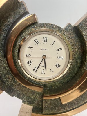 Brutalist Modern Art Clock from Borghese, 1980s-WZZ-1429006