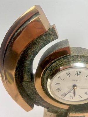 Brutalist Modern Art Clock from Borghese, 1980s-WZZ-1429006